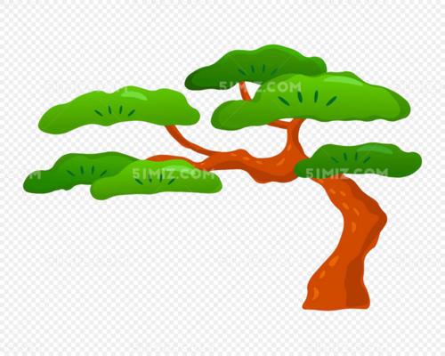 古诗青松简笔画