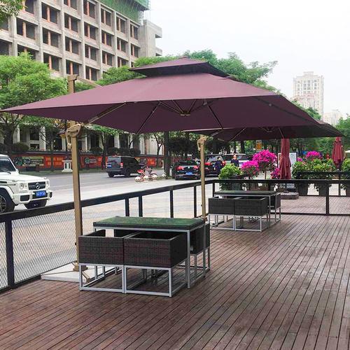 四方庭院室外露天摆摊罗马遮阳伞太阳伞