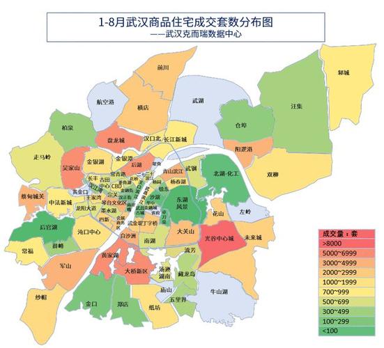 武汉楼市成交地图!