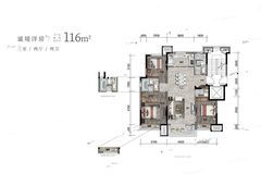 大连龙湖尘林间户型图-房型图-平面图-吉屋网