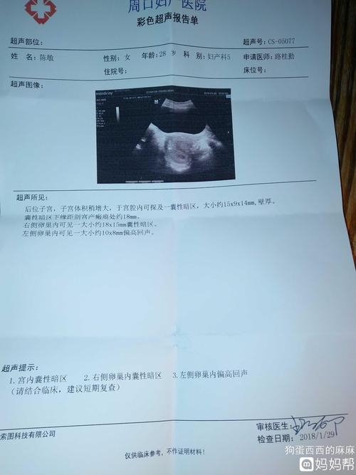 39天彩超检查 只发现一个小孕囊 还