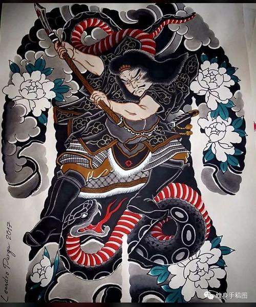 最新纹身手稿 满背纹身 纹身图案 纹身素材 纹身手稿