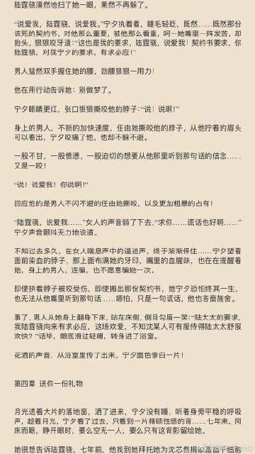 简介         每个人都有执念,宁夕的执念就是陆霆骁.