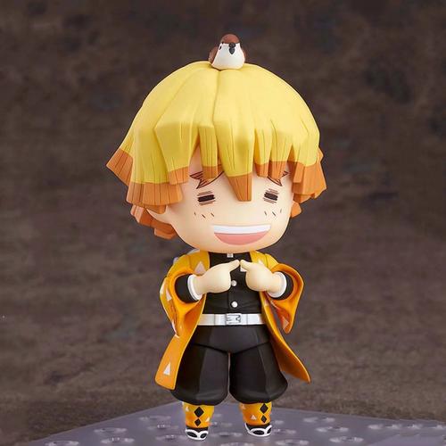 鬼灭之刃 雷之呼吸 1334# 我妻善逸 可动换脸 q版粘土 手办模型