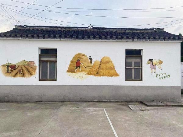 "农耕文化"主题墙绘(央广网发 通讯员供图)