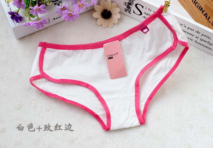 01 纯棉低腰女士内裤运动版色少女三角内裤1313