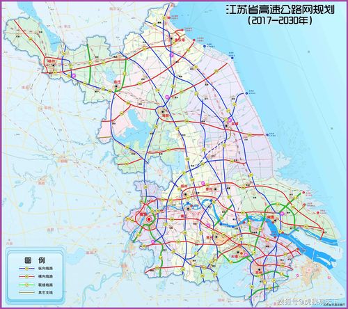 江苏省高速公路网规划图