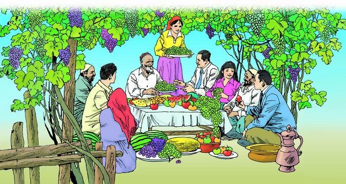 二年级语文下册葡萄沟图片素材