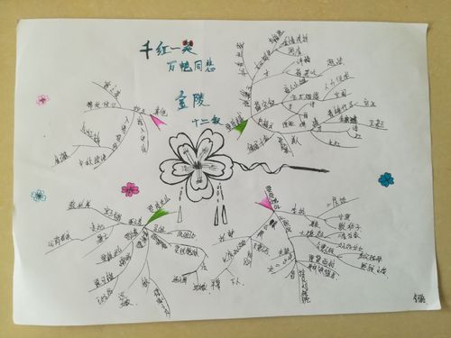 延庆五中高一年级《红楼梦》阅读思维导图及手抄报展览