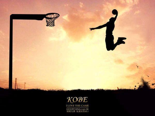 求一张科比扣篮的图片,背景是在夕阳下的
