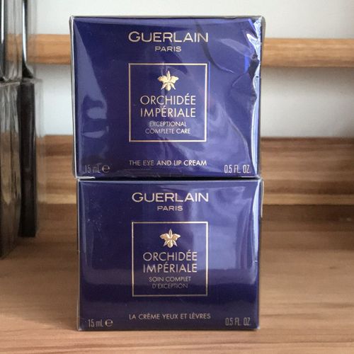 现货guerlain/娇兰 御廷兰花奢宠眼唇霜 15ml修护眼霜