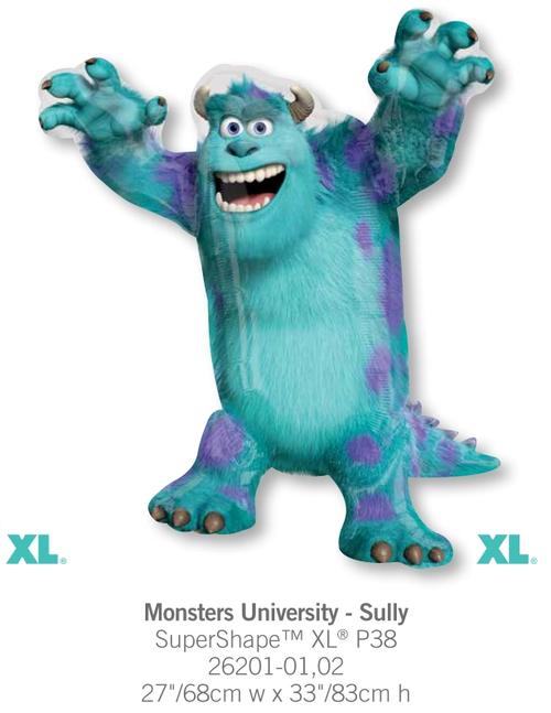 怪兽大学 大眼怪气球 绿毛怪进口卡通气球 生日气球 气球礼物