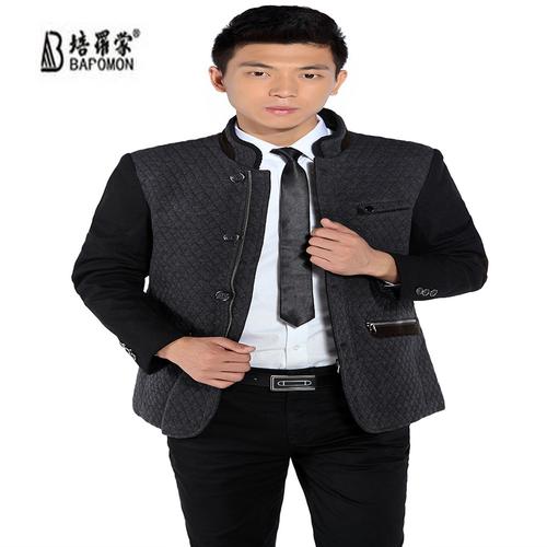 培罗蒙正品2013秋冬新款立领羊毛夹克外套男装商务休闲23715-1