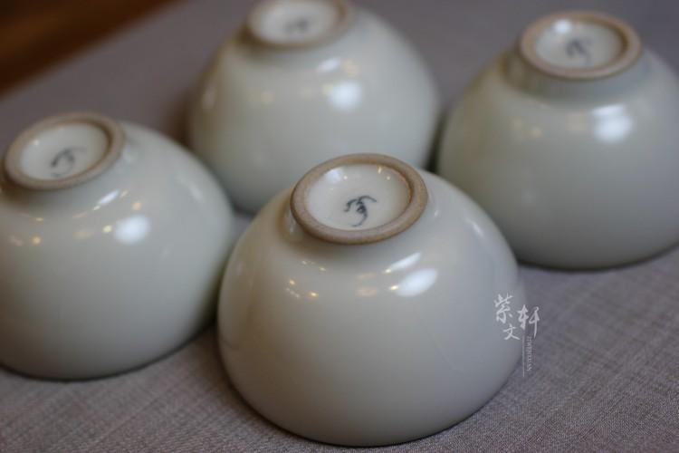 台湾石桥窑 天予窑 刘钦莹作品 云心鸡心杯完美品 名家作品