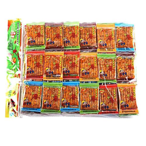 嘴巴香辣条小辣片66小包 8090后怀旧麻辣零食湖南重庆风味大刀肉