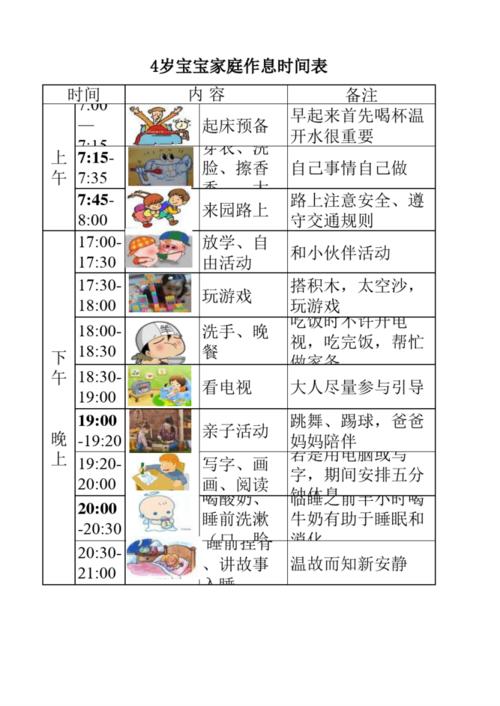 4岁宝宝家庭作息时间表.pdf 2页