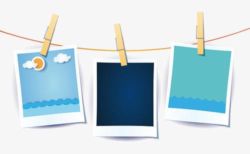 照片夹子简笔画彩色