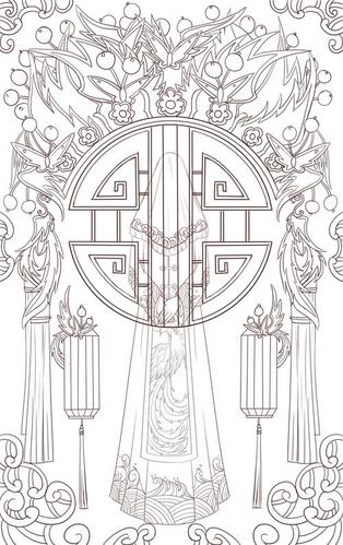 凤冠霞帔|插画|插画习作|音岳 - 原创作品 - 站酷