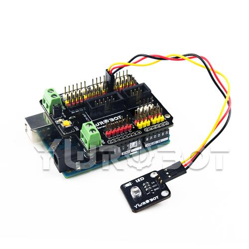 白色光 发光模块 led 电子积木草帽 arduino 适用于 ywrobot
