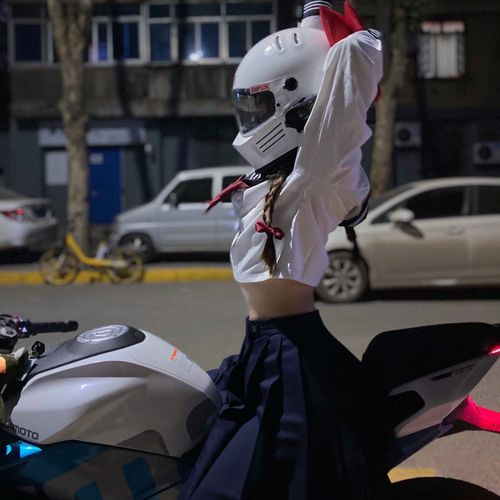 (头像)不露脸女头像 机车女孩系列