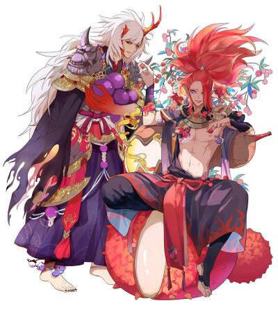 阴阳师情侣头像茨木酒吞