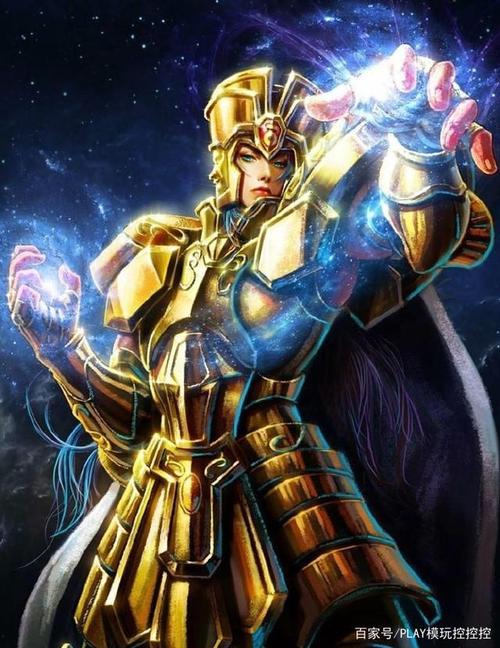 双子座的头盔算是十二黄金中最有特色的,港漫风中这个面部比较清秀.