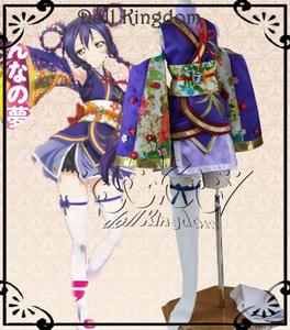 bjd娃衣 cos 园田海未 lovelive 辉夜城剧场和服浴衣 3分 4分 dd