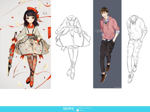 角色衣服临摹练习—动漫人物服装入门训练