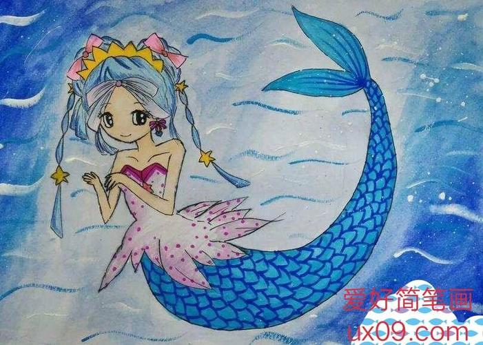 简单的公主美人鱼的简笔画什么还要可爱