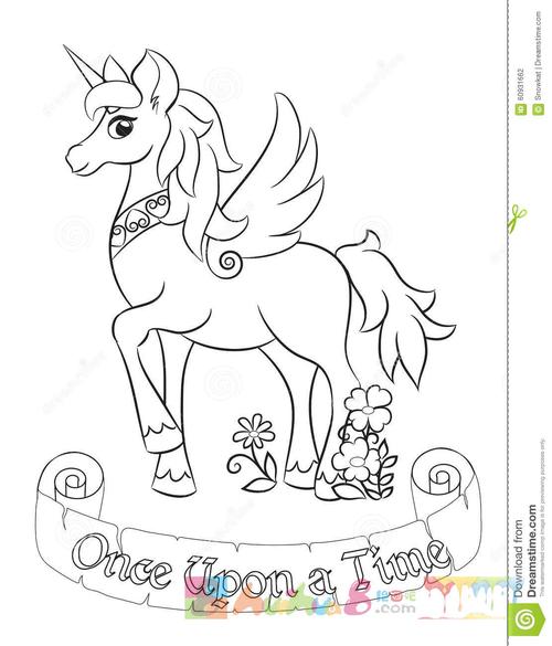 独角兽图片简笔画怎么画简笔画教程_绘画吧-画画