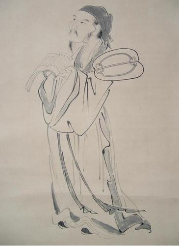 古代人物画诗人简笔画