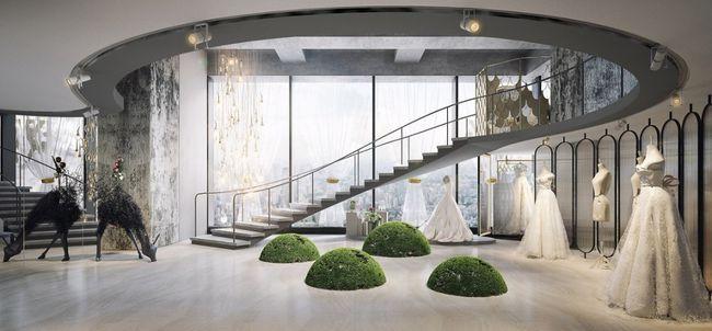 岩石婚纱店设计灰度岩营造的高级氛围感