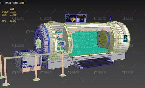核磁共振实验室培育仓实验室培养室无菌培育仓设备模型医疗实验室max