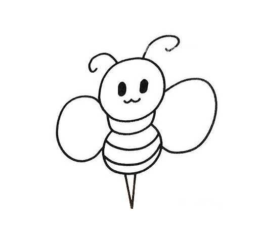 幼儿勤劳的小蜜蜂怎么画 蜜蜂简笔画