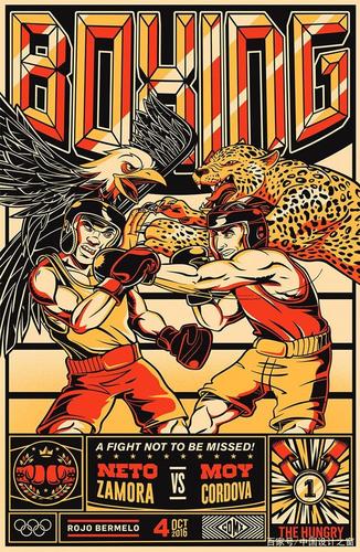 让你血脉偾张的精彩拳击主题插画作品(下)