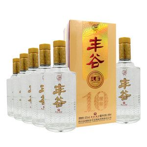 丰谷酒业 丰谷纯酿10酒 52度488ml*6 白酒整箱