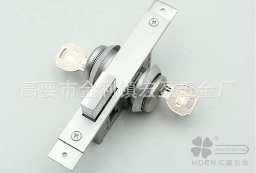 肯德基门锁玻璃门专用门锁铝合金门锁大门锁有框玻璃门锁批发中锁