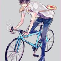 骑单车的少年动漫头像_微信头像图片大全
