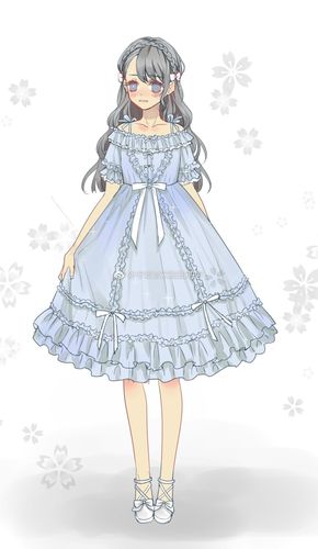 某漫画家画漫画前的小裙子