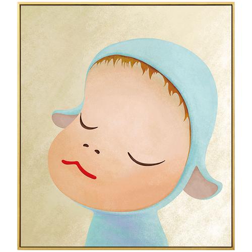 饰画客厅装饰墙画餐厅简约有框画卡通卧室挂画奈良美智梦游娃娃装