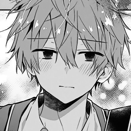 动漫头像男孩子娇羞头像男生被女生夸奖后脸蛋超级红