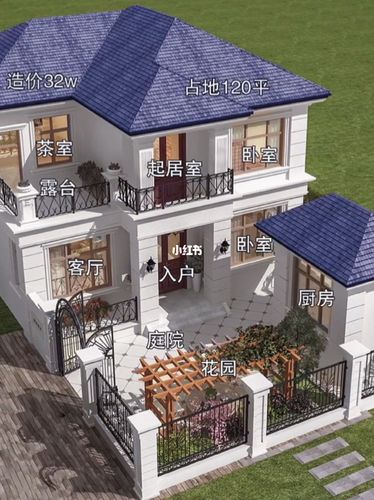 农村带院子二层小别墅_自建房_农村自建房_家居家装
