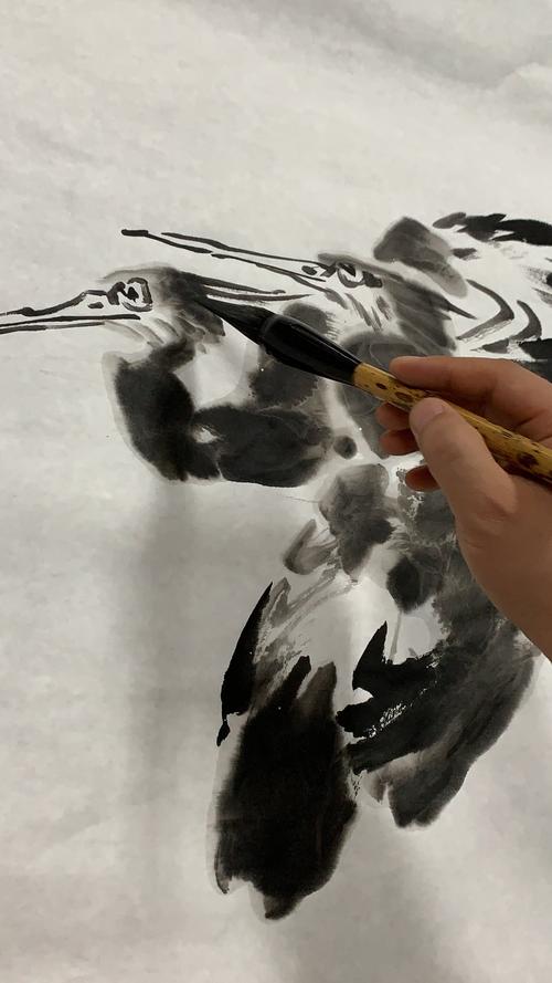 怎样画鹭鸶(五)—北京市东城老年大学翎毛走兽画班2017级第五学期