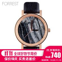 forrest泰国小众时尚腕表情侣表石纹bronze stone-l42mm男款 女款