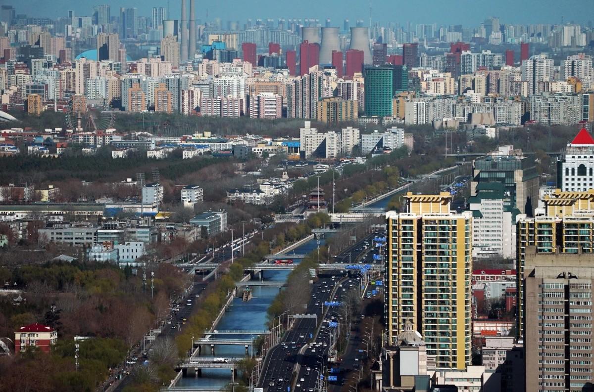 俯瞰北京南二环,春意盎然!