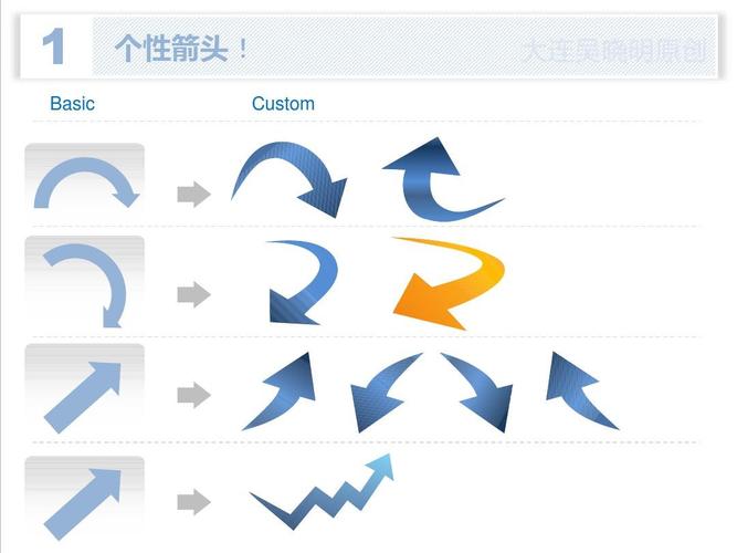 ppt漂亮箭头模版