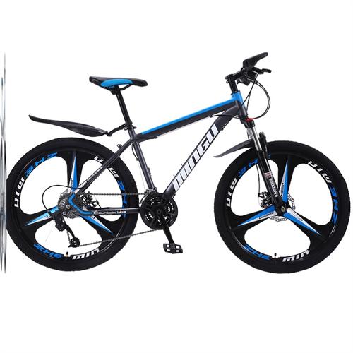 网红铝合金山地车男士成人碟刹3d自行车变速学生三刀轮一体轮新品