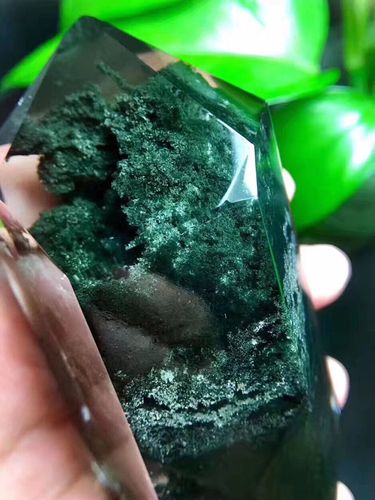 收藏品 天然全包裹绿幽灵原石摆件 幽灵升起 招财转运