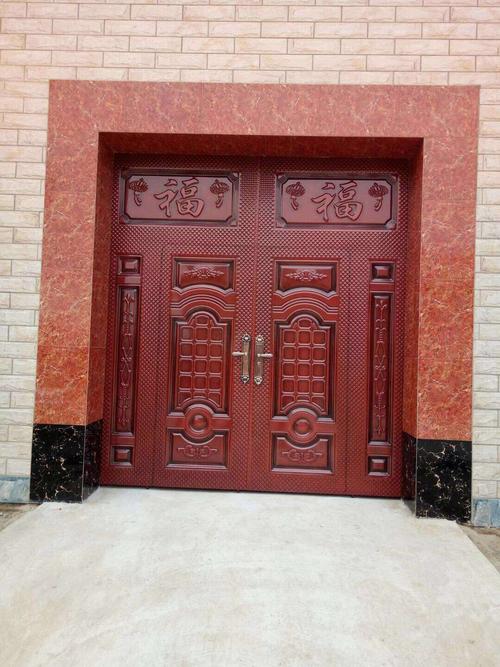 直销农村庭院门双开铁大门镀锌板金属门