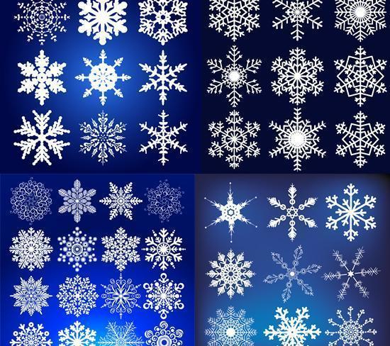白色雪花纹样矢量素材设计元素素材免费下载(图片编号:1284768)-六
